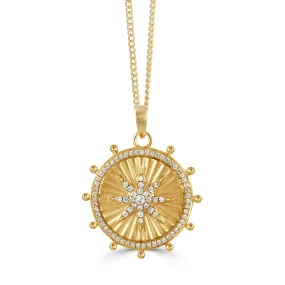 0.30ctw Diamond Ship's Wheel Pendant