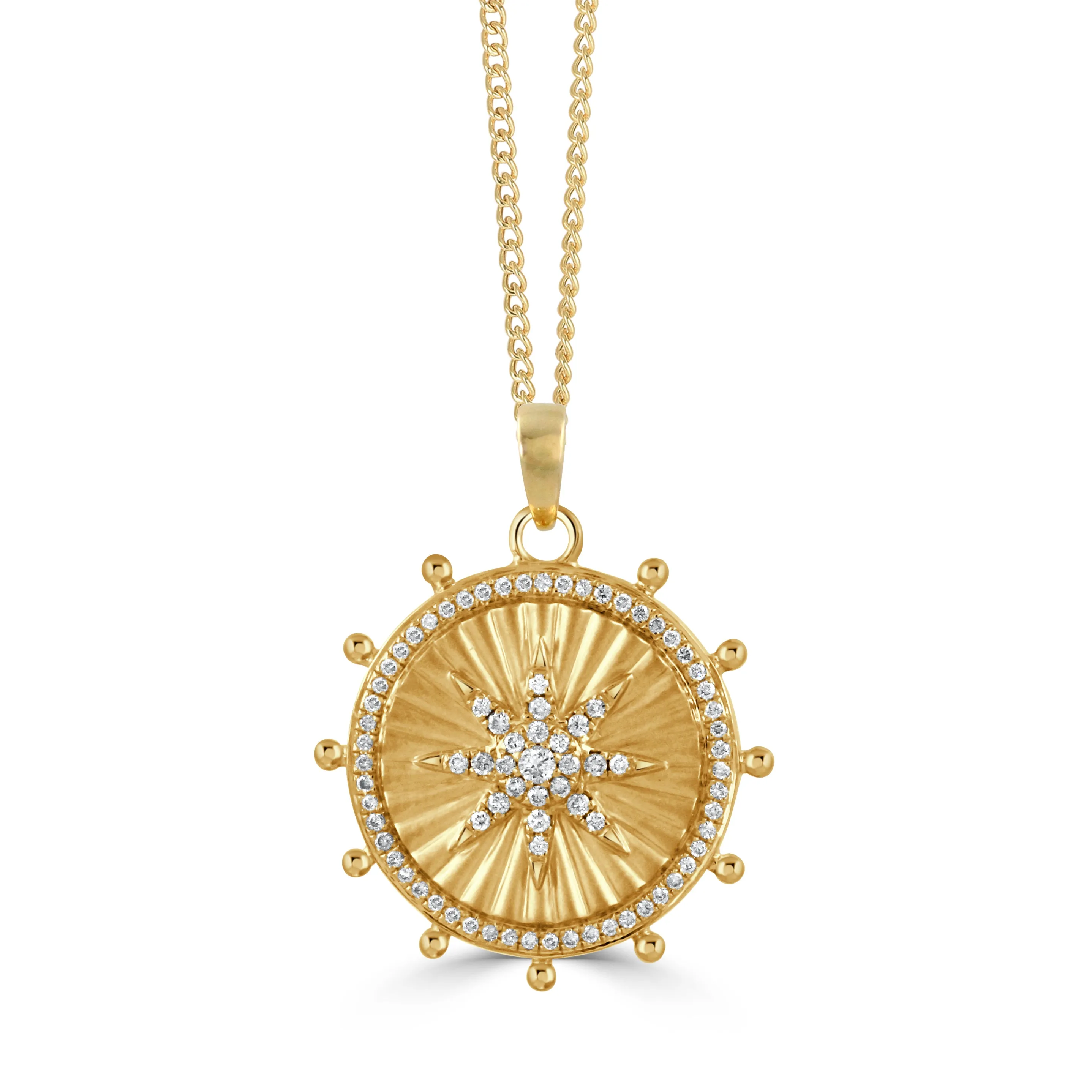 0.30ctw Diamond Ship's Wheel Pendant