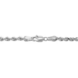 0.5 Carat 14K Solid White Gold Stolen Waters Diamond Necklace