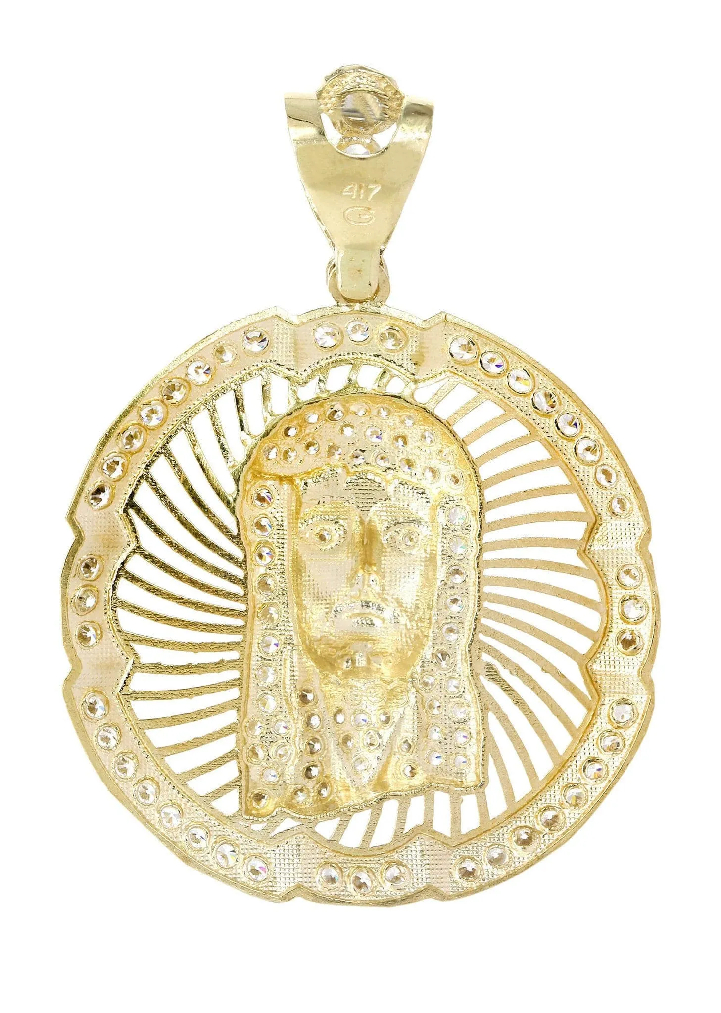 10K Gold Jesus Piece Pendant  |  10.4 Grams
