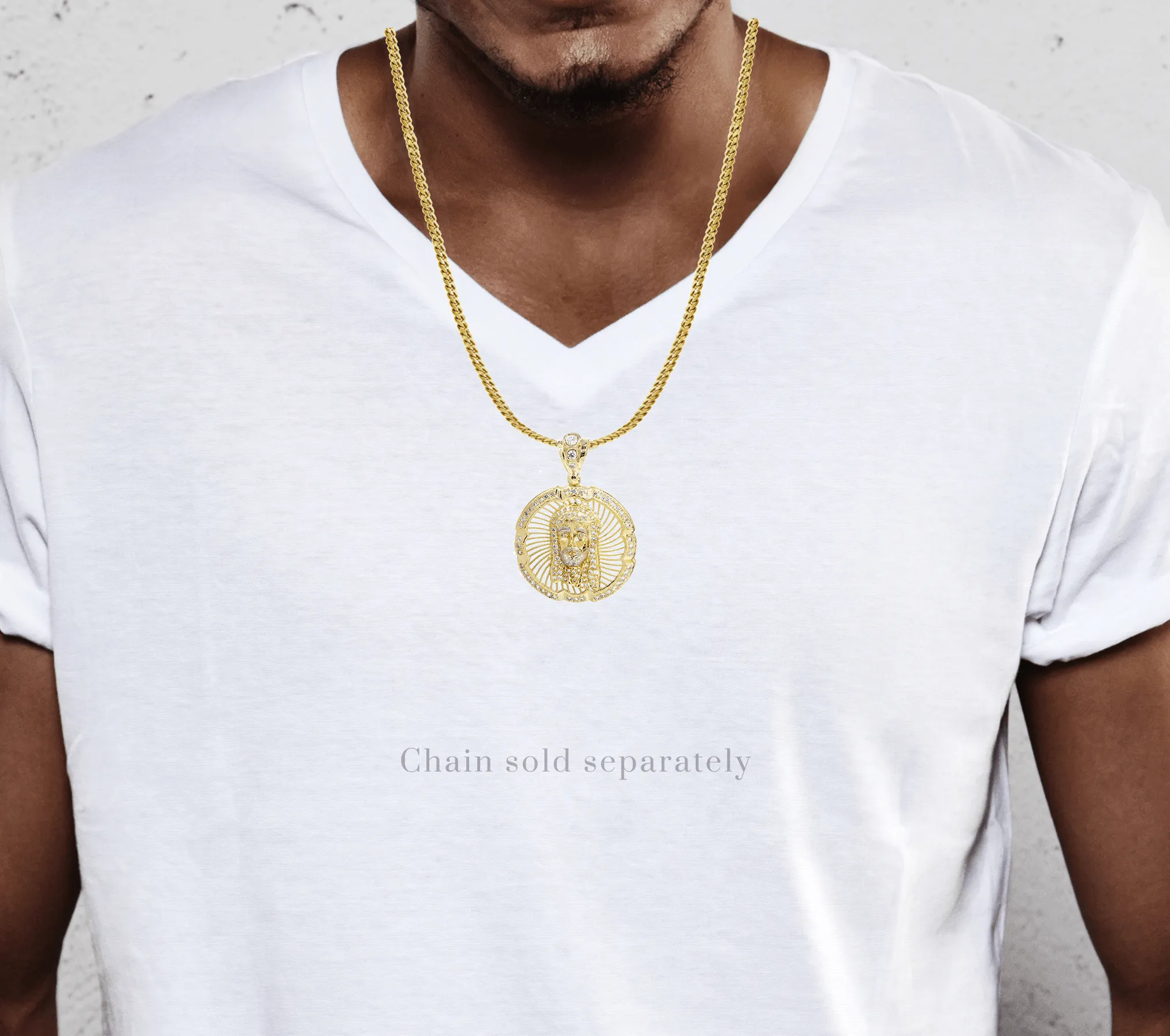 10K Gold Jesus Piece Pendant  |  10.4 Grams