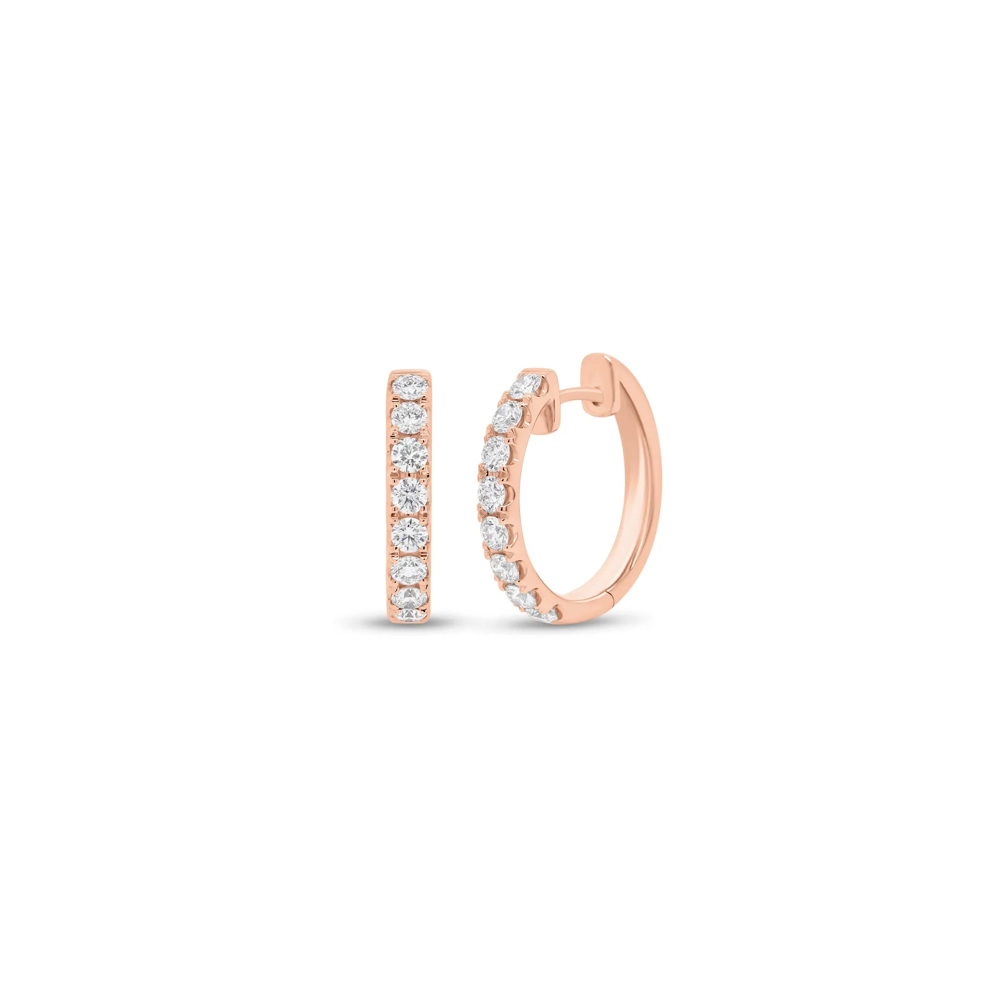 1.12 ct Diamond Huggie Earrings