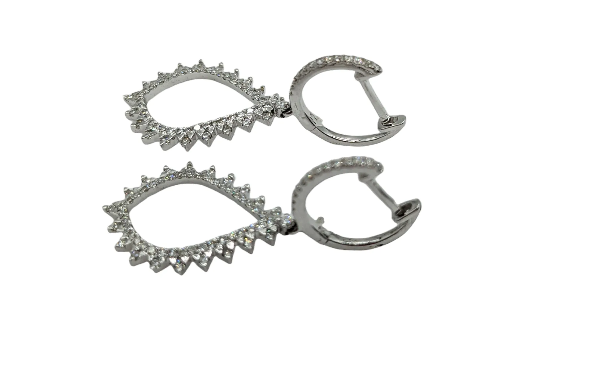 1/2 Carat Total Weight Diamond Drop Earrings