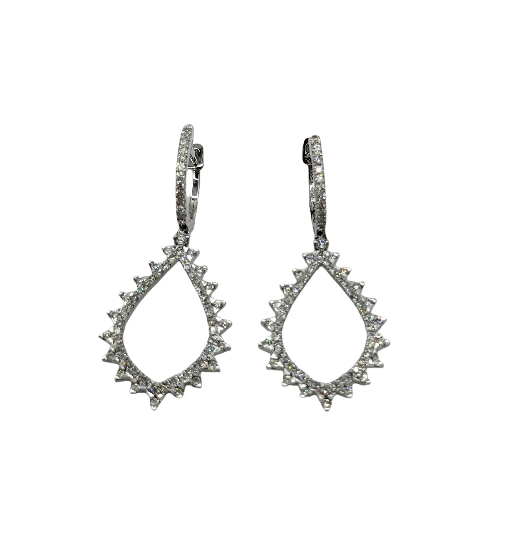1/2 Carat Total Weight Diamond Drop Earrings
