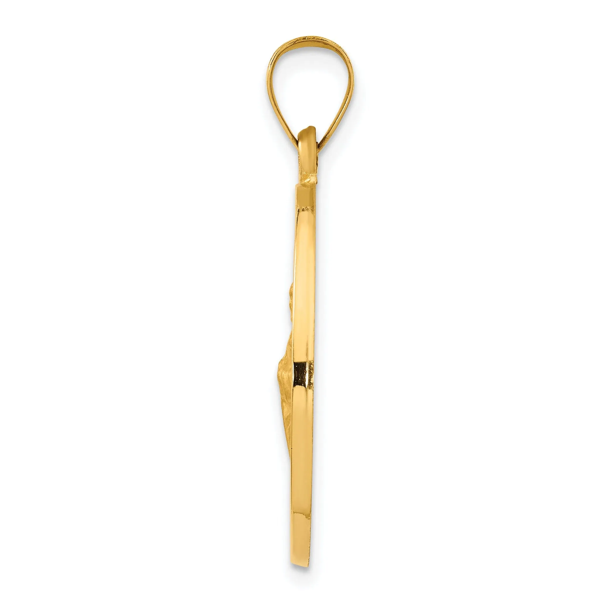14k Yellow Gold Saint Jude Medal Pendant