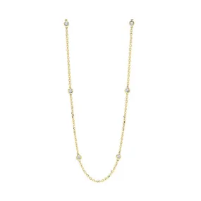 14Kt Yellow Gold Diamond (3/4Ctw) Necklace