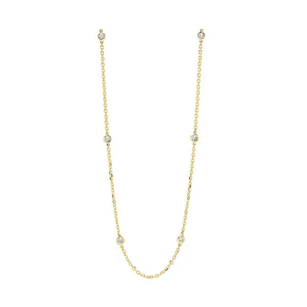 14Kt Yellow Gold Diamond (3/4Ctw) Necklace