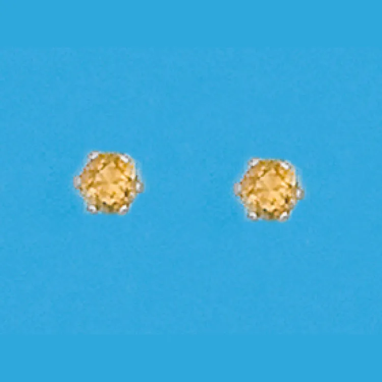 4mm Genuine Citrine Topaz