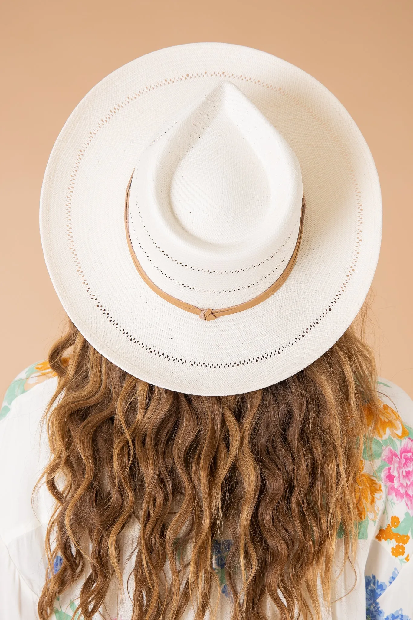 Arlo Tan Band Straw Teardrop Fedora | GIGI PIP