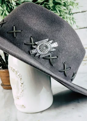 Aztec Silver Hat Pin