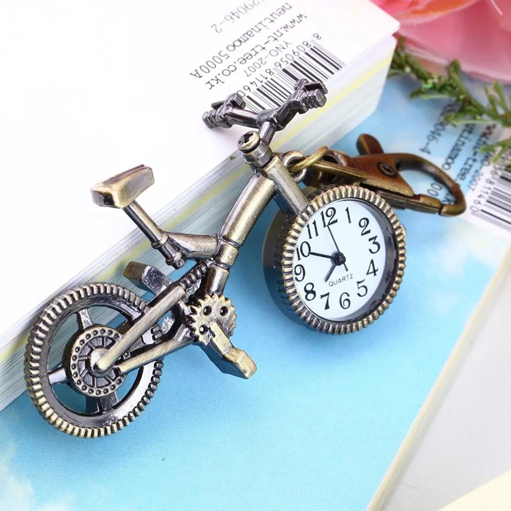 Bike Key chain Pocket Pendant Clock