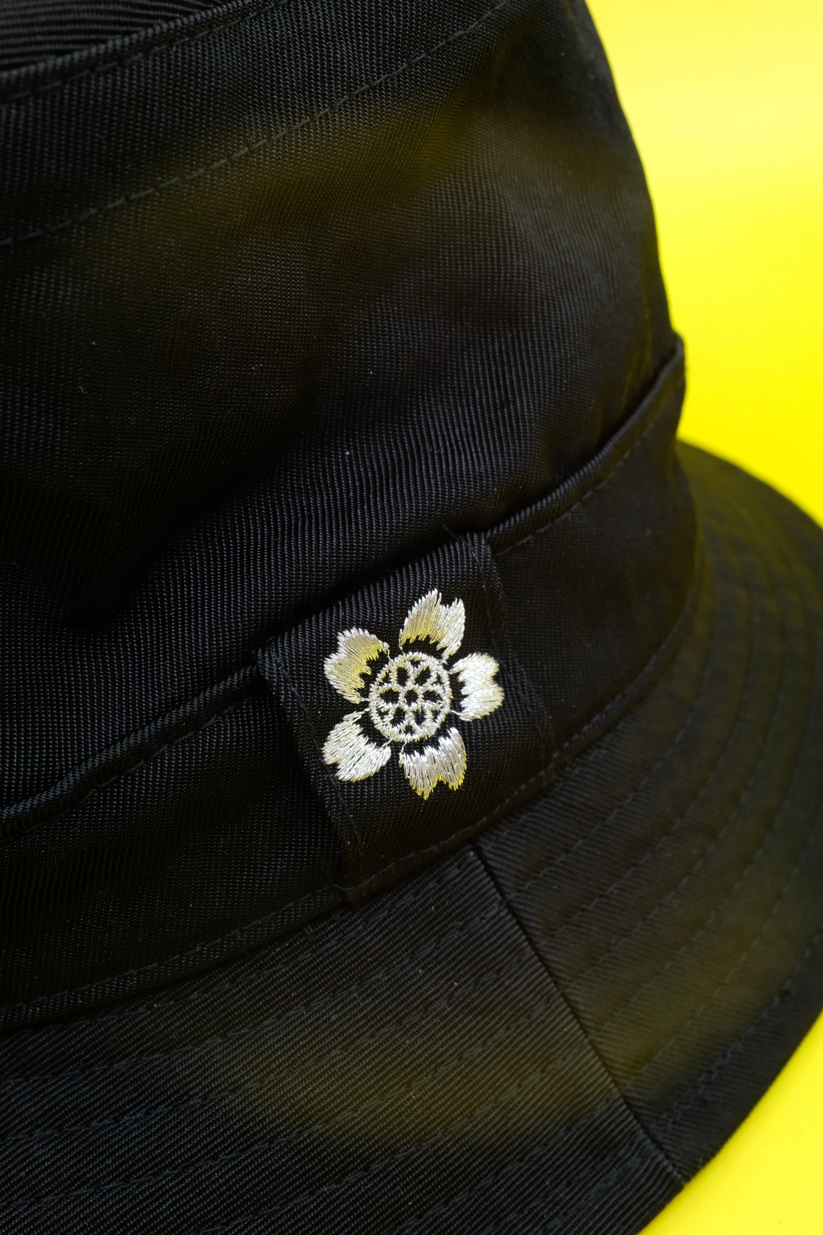 Black Japanese Nylon Bucket Hat
