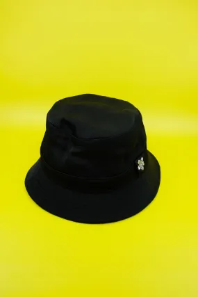 Black Japanese Nylon Bucket Hat