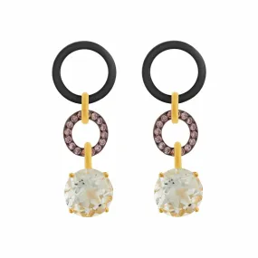 Black Twist White Topaz