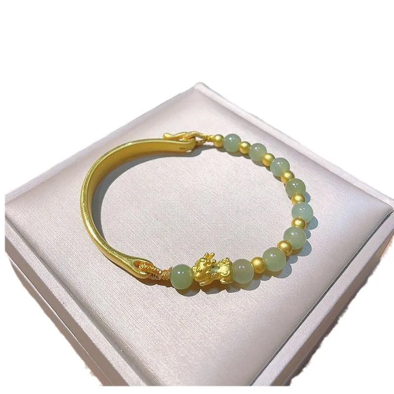 Buddhisttemple Hetian Jade Prosperity Bracelet
