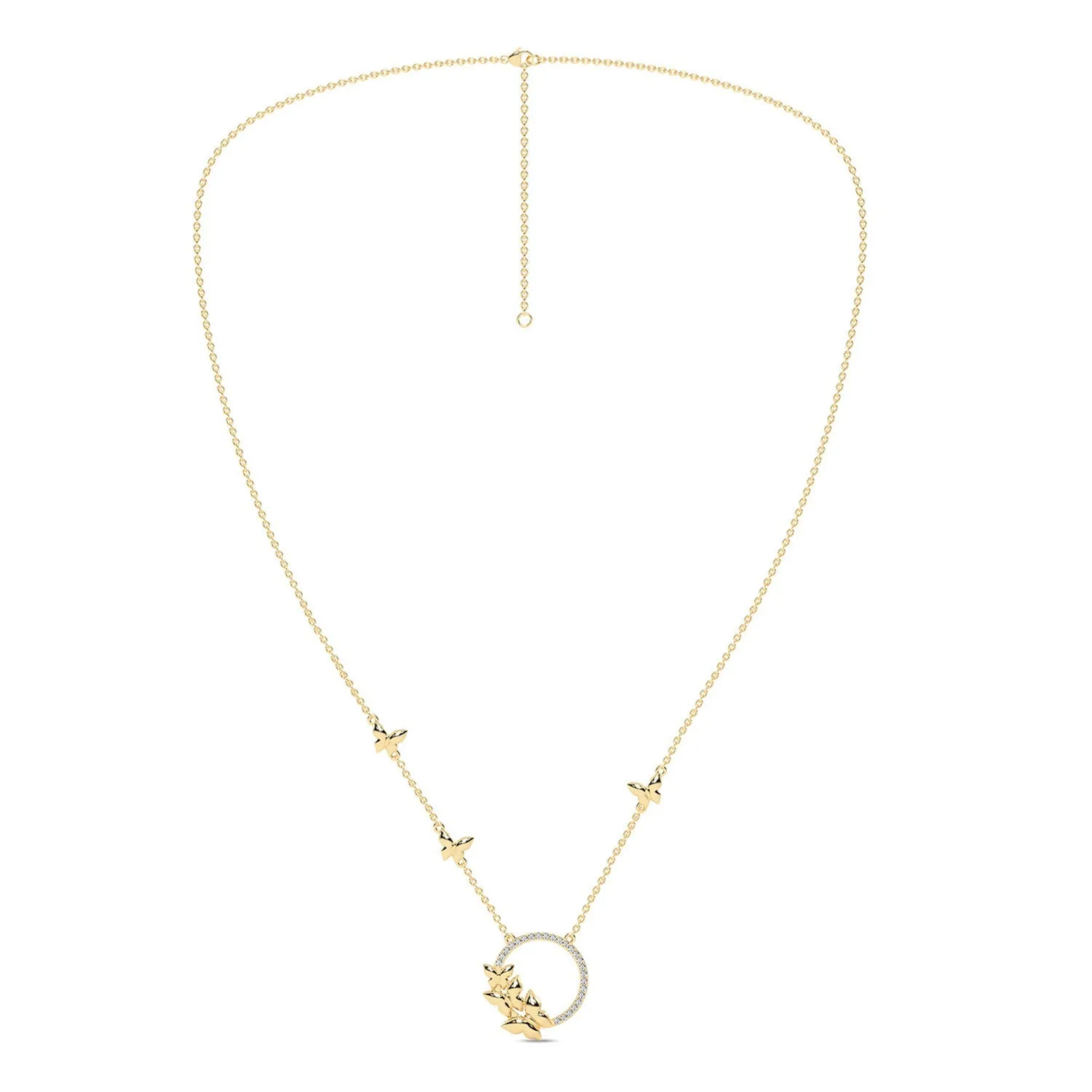 Butterfly Cluster Necklace