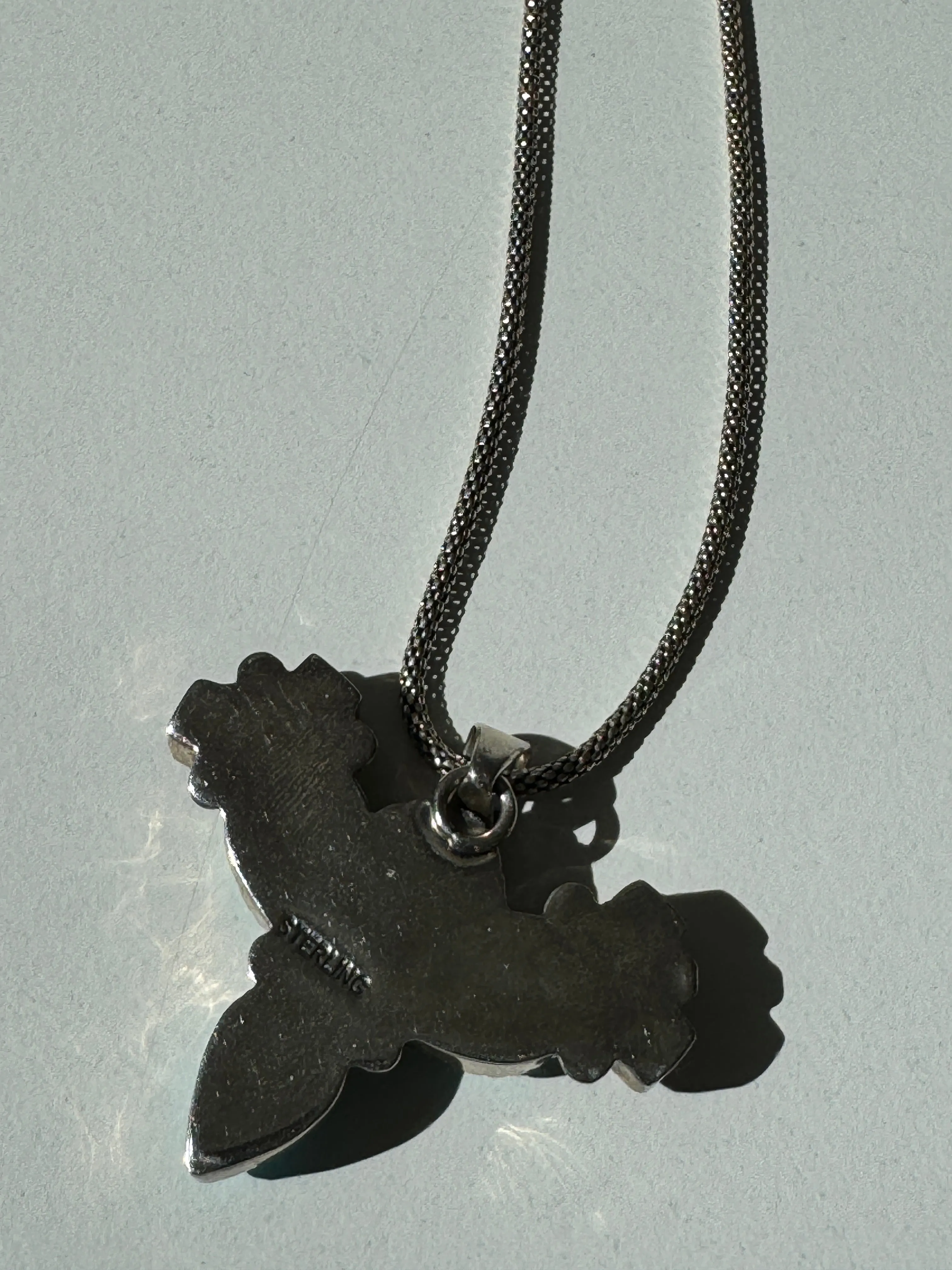 Cactus turquoise and coral necklace