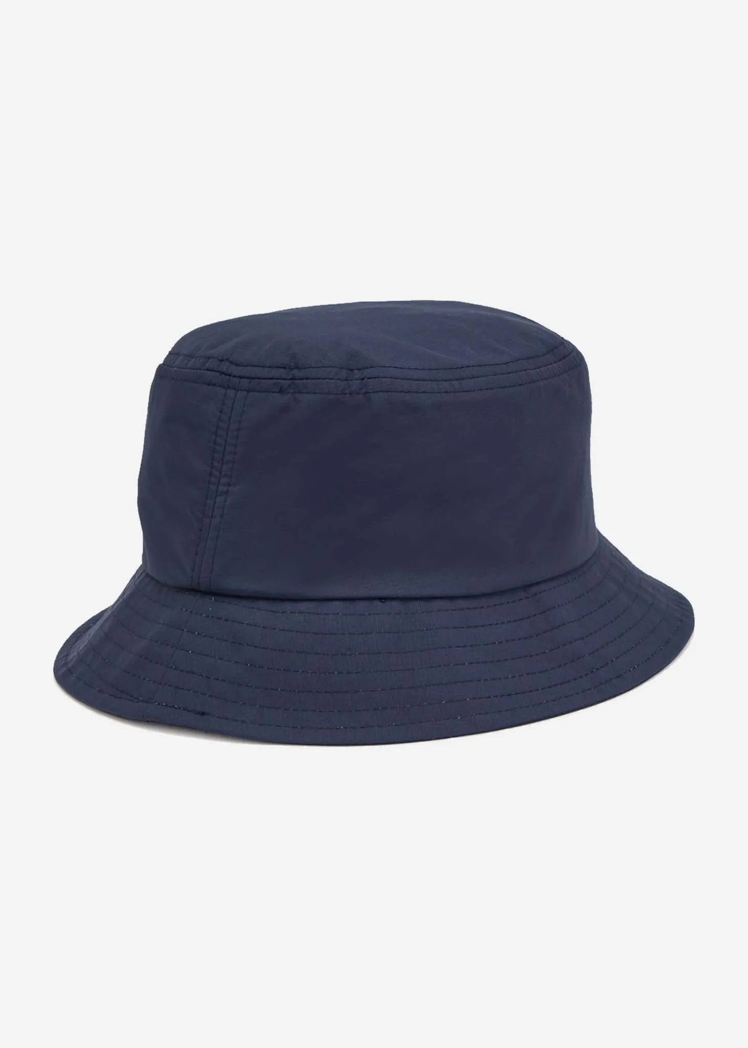 Circle branded ripstop bucket hat - navy