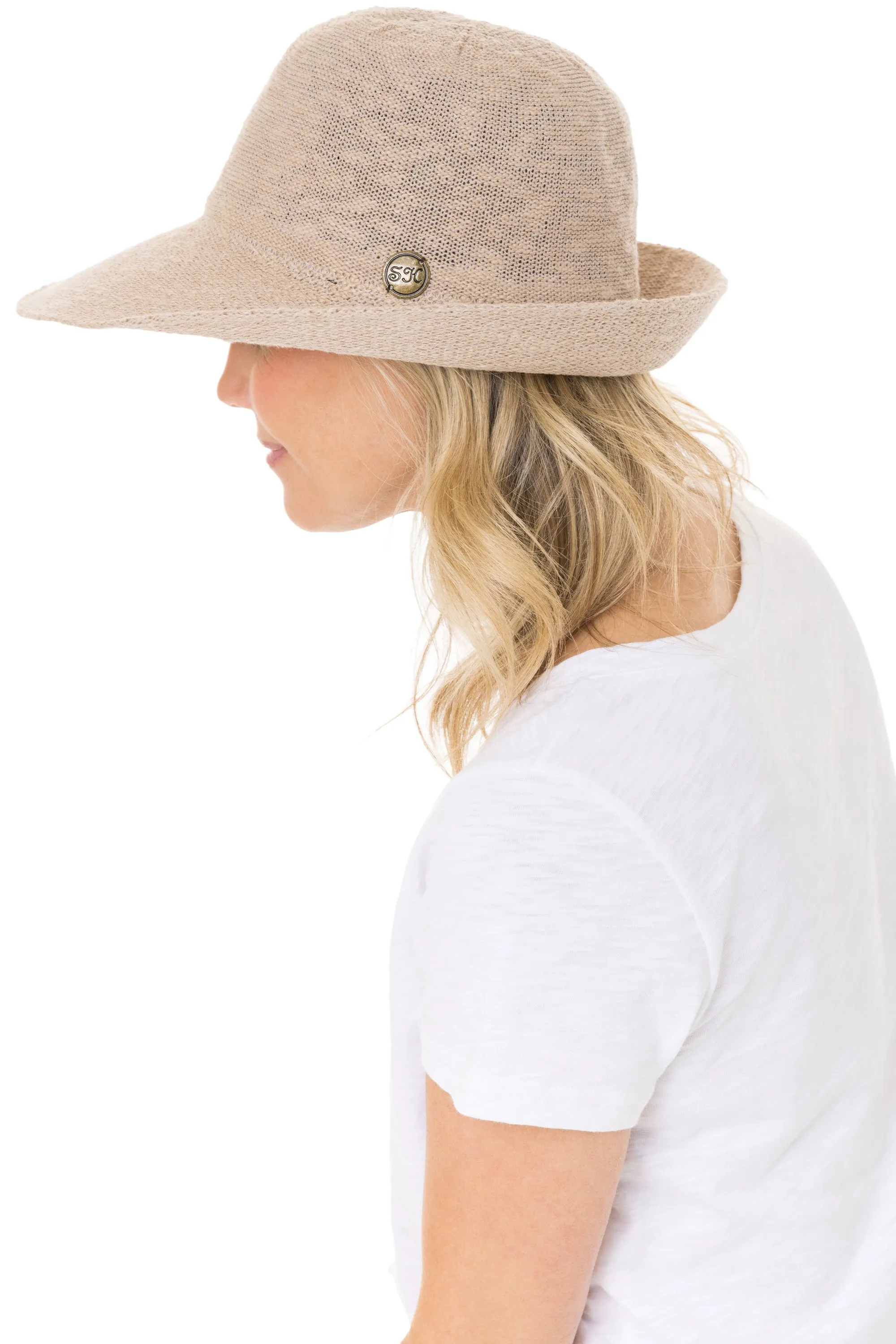 Cotton Crushable Turn Brim Hat