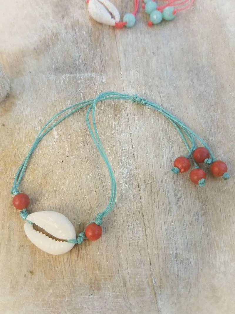 Cowrie Shell Necklaces/Bracelets - Assorted colors