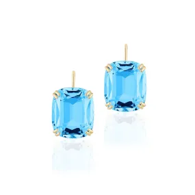 Cushion-Cut Wire Earrings