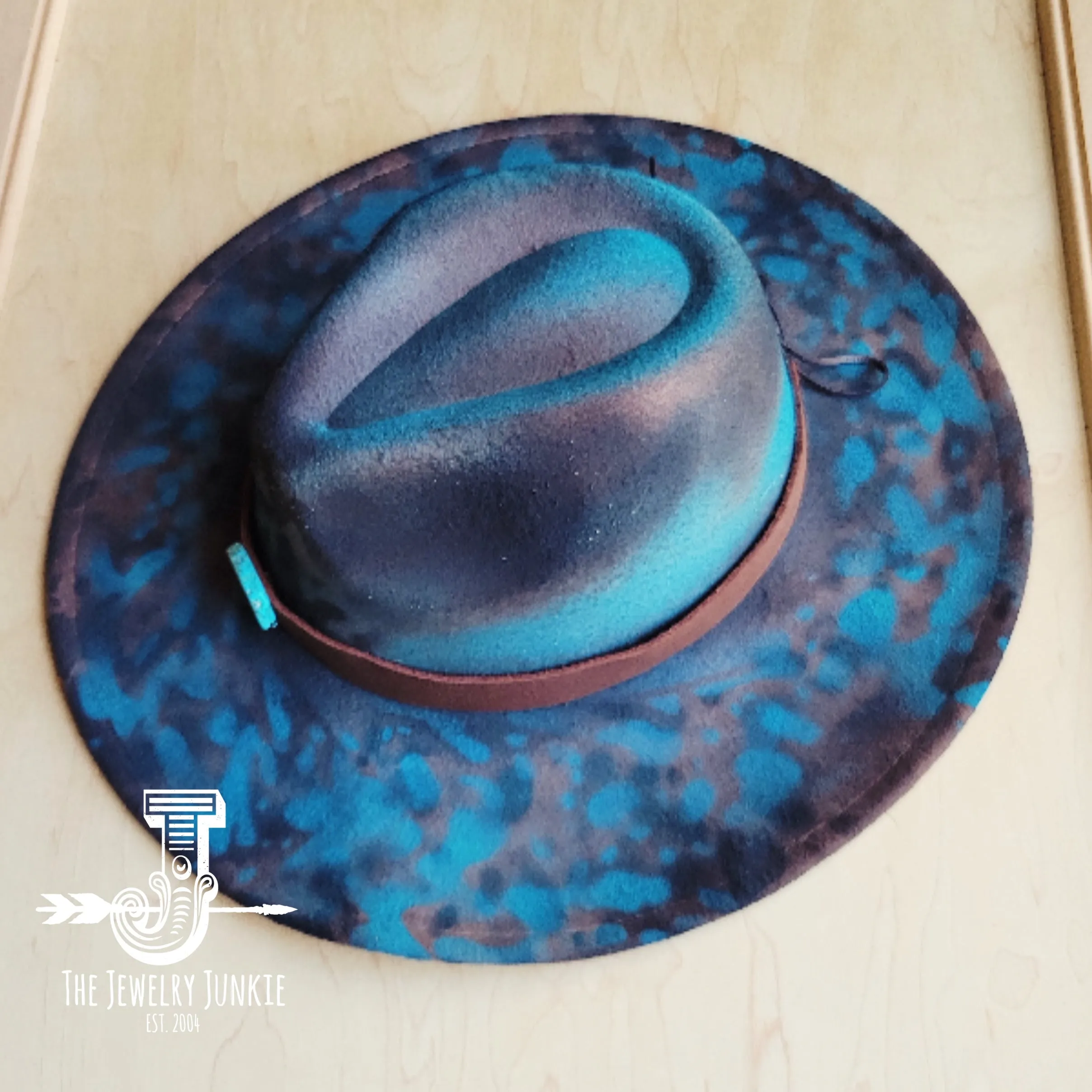 CUSTOM Hand-Painted Cowgirl Western Boho Hat & Band (A9)