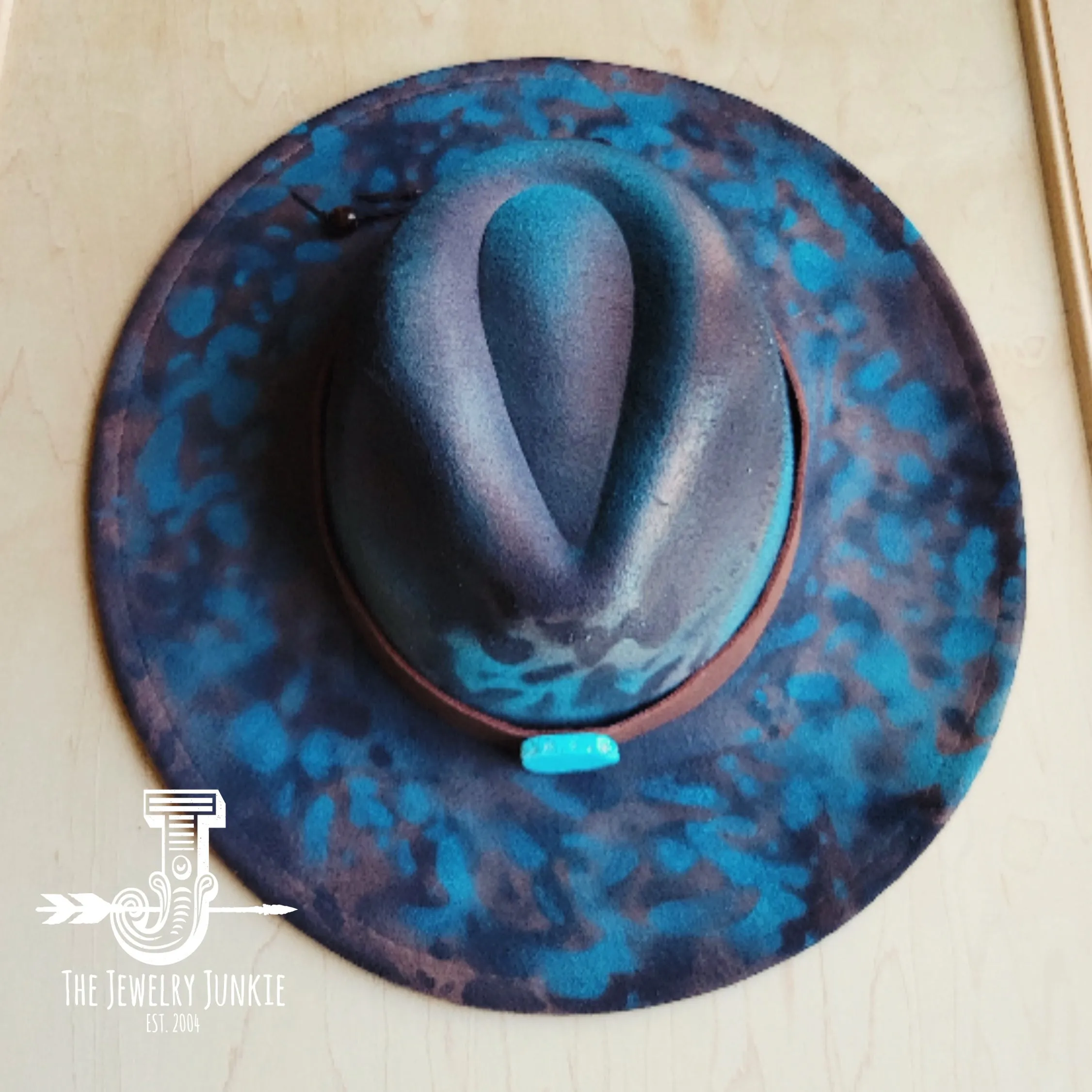 CUSTOM Hand-Painted Cowgirl Western Boho Hat & Band (A9)