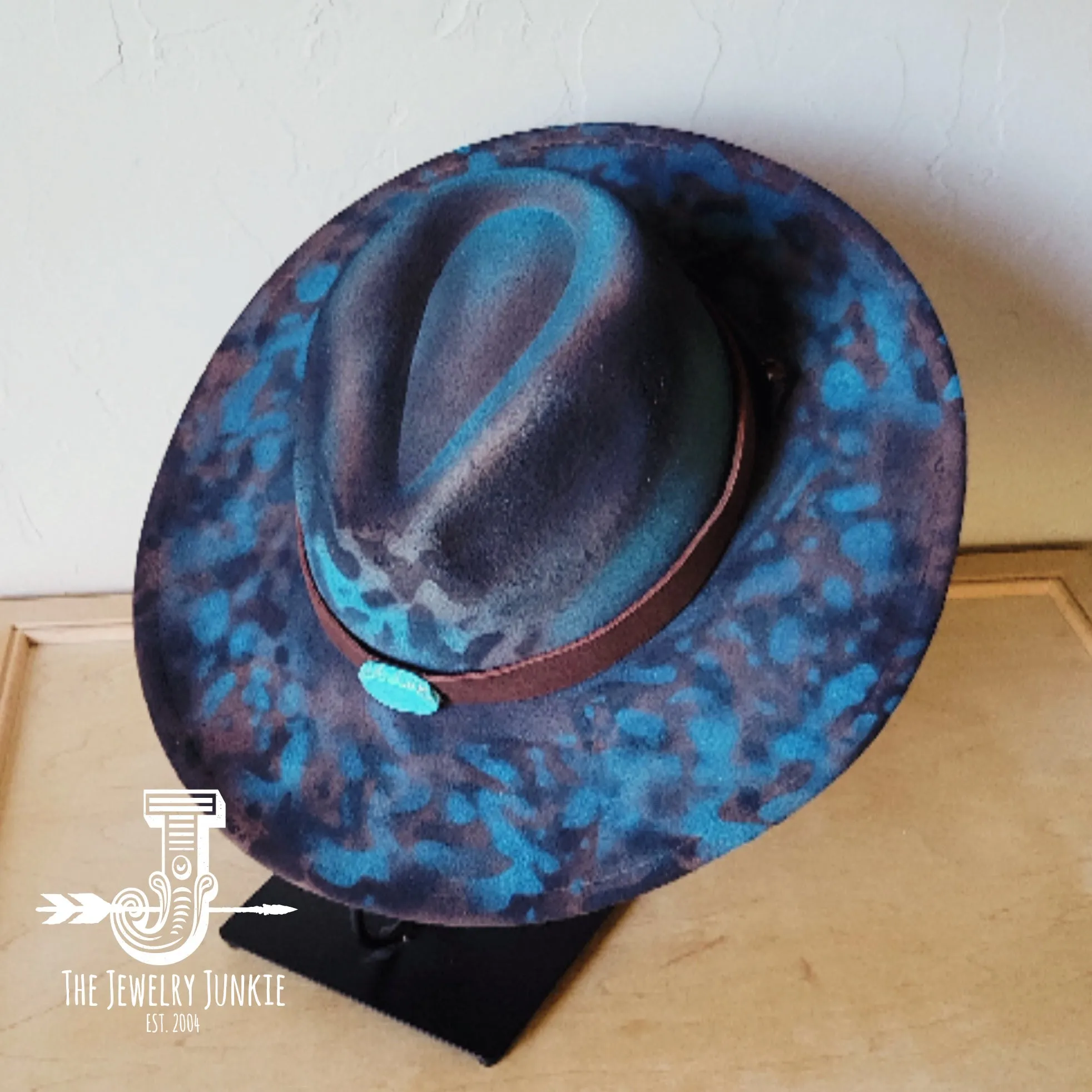 CUSTOM Hand-Painted Cowgirl Western Boho Hat & Band (A9)