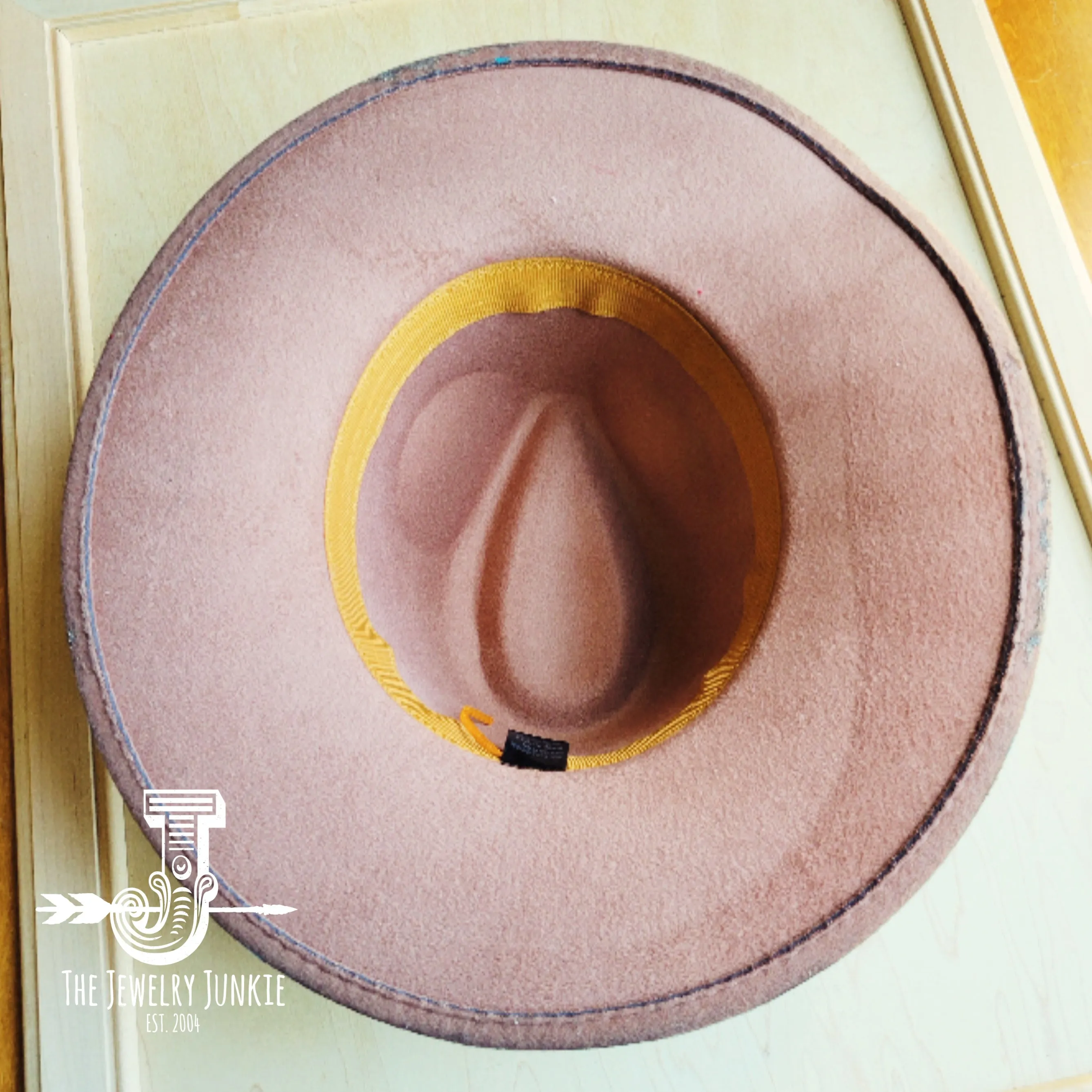 CUSTOM Hand-Painted Cowgirl Western Boho Hat & Band (A9)