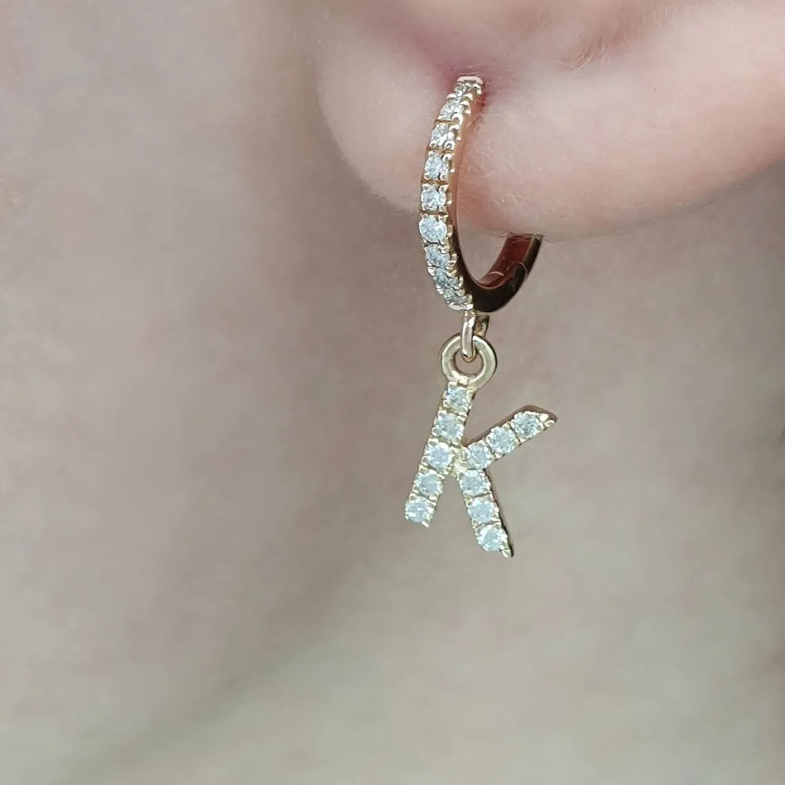 Custom hoop earrings gold