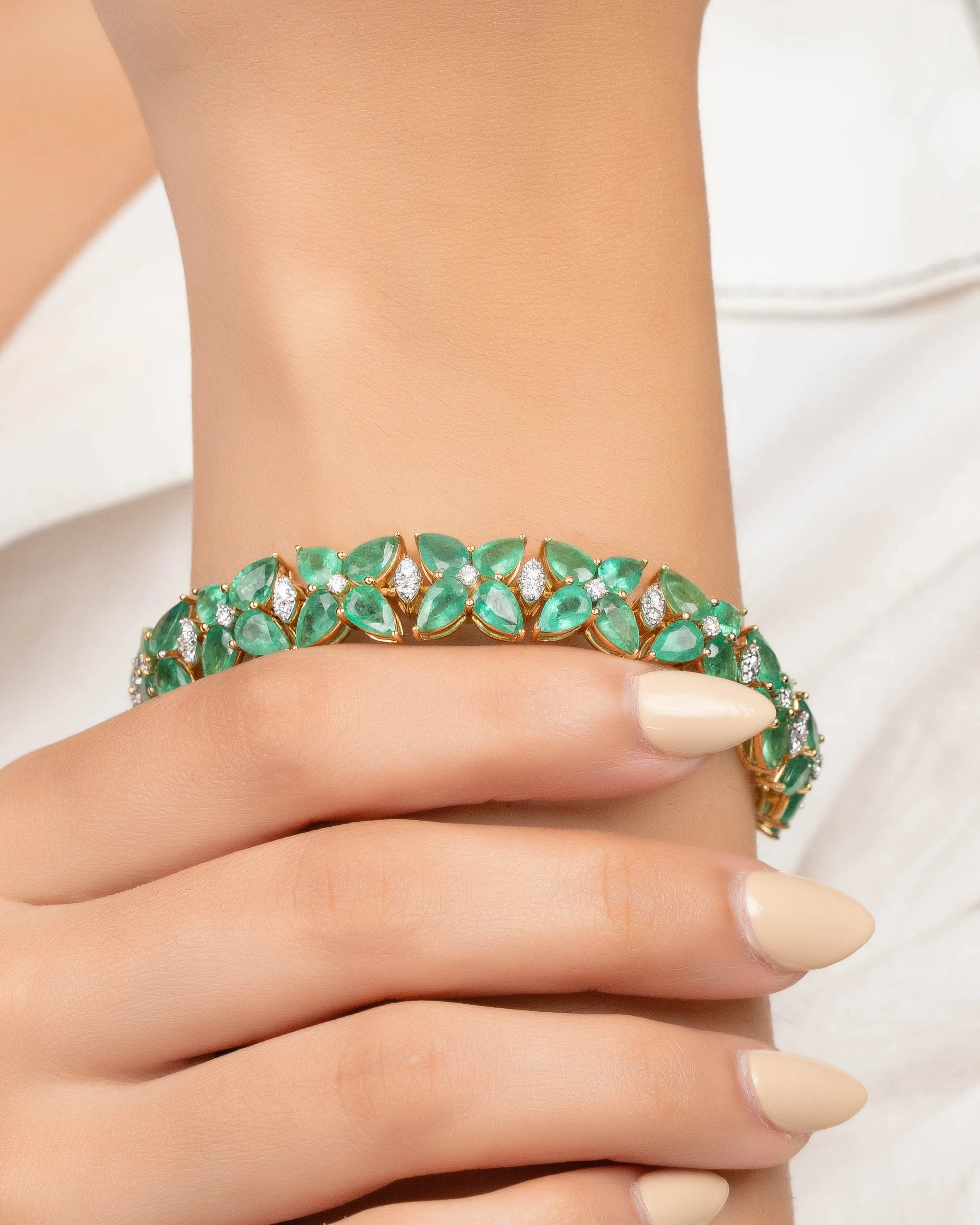 Diamond Emerald Loose Bracelet