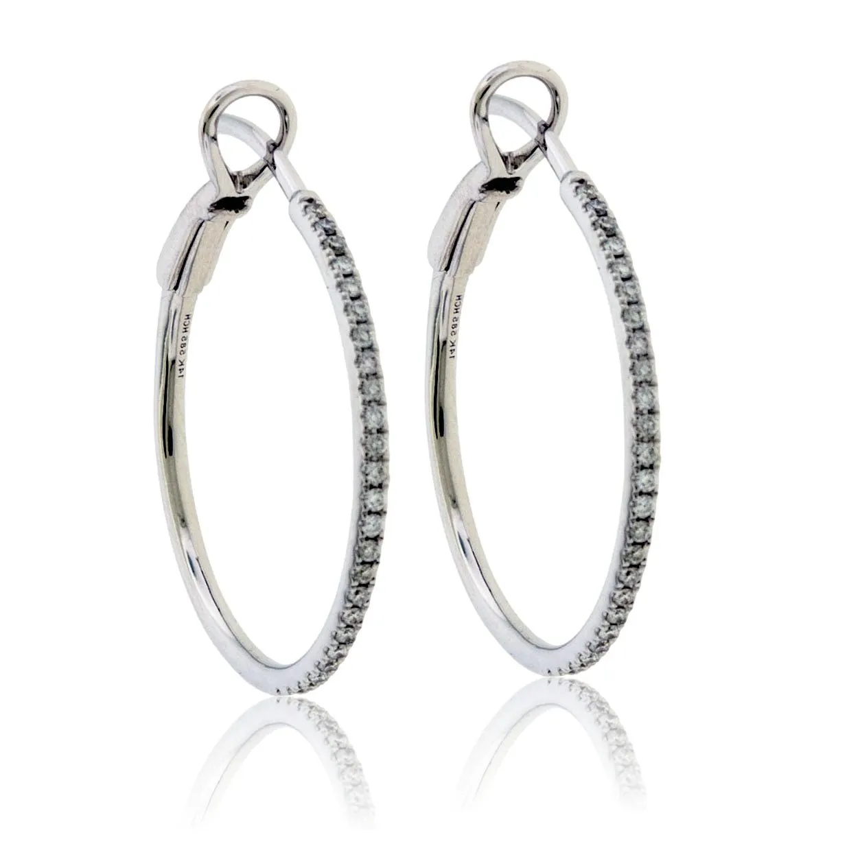 Diamond Hoop Earrings