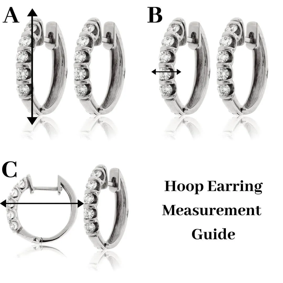Diamond Hoop Earrings