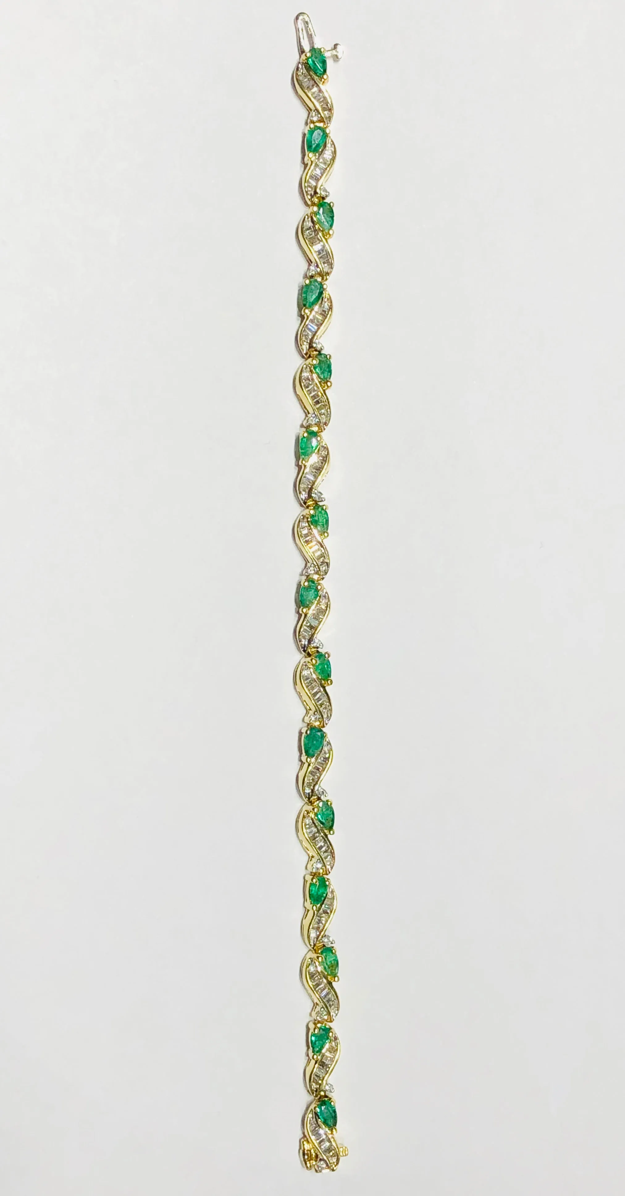 Emerald and Baguette Bracelet (14K)