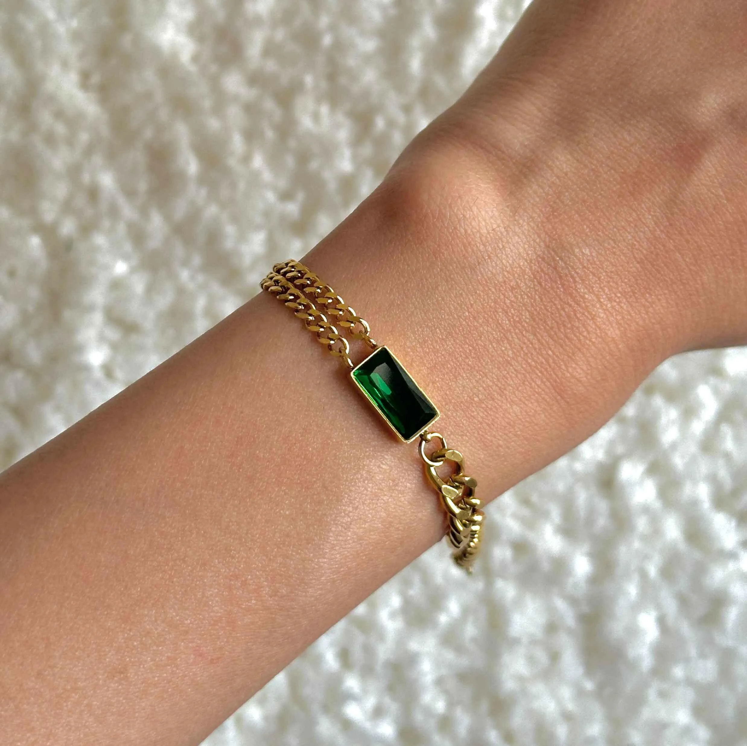 Emerald Bracelet/ Anklet