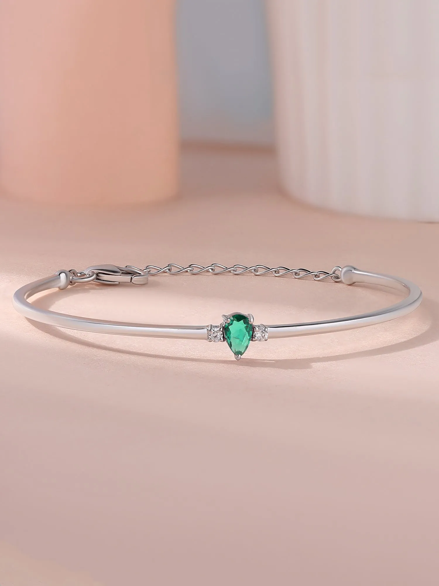 Emerald Cuff Bangle For Women