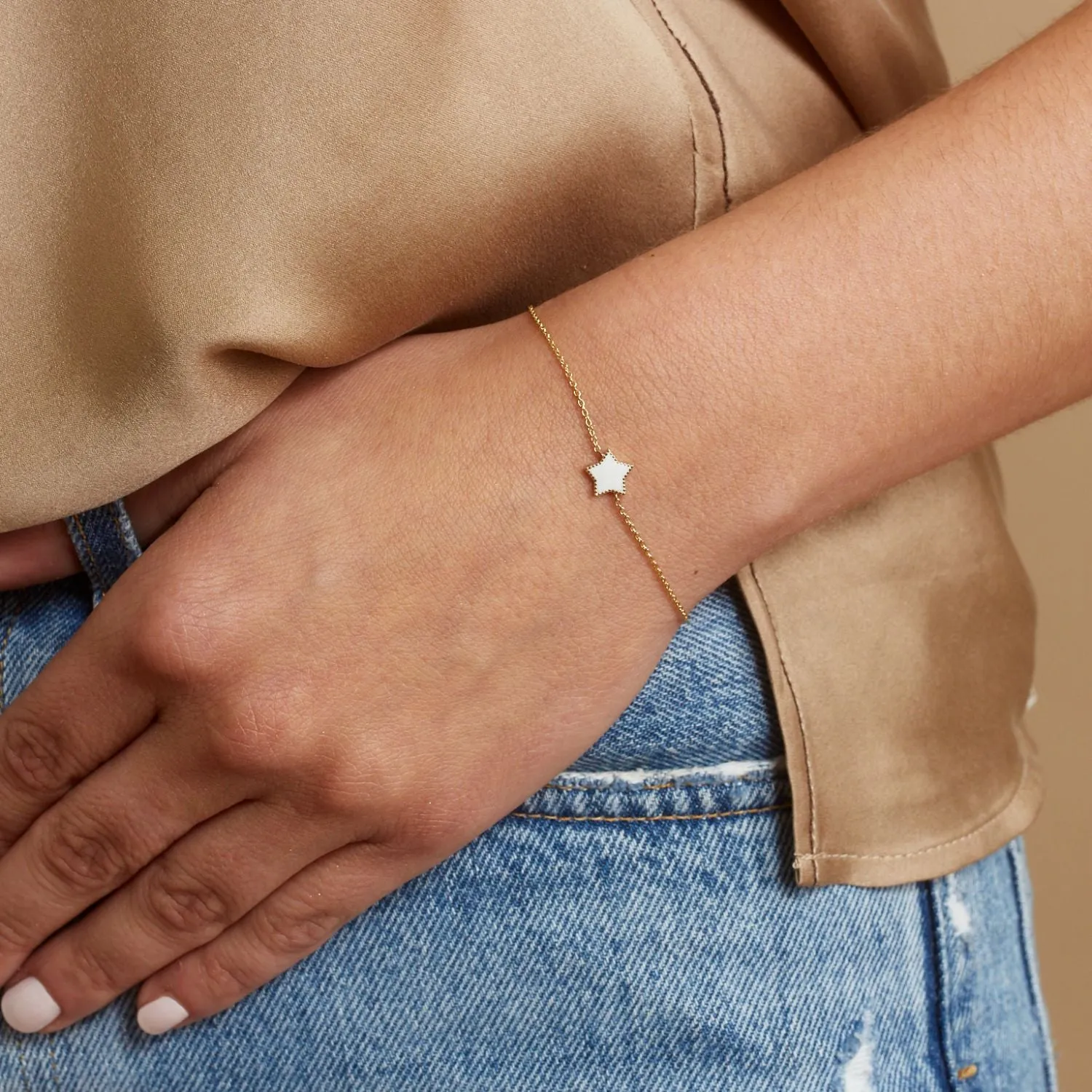 Enamel Star Bracelet