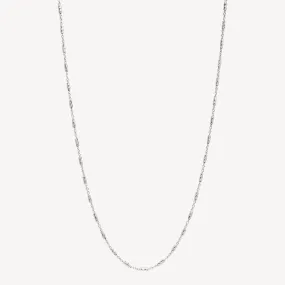 Equilibrium Silver Chain Necklace 45cm