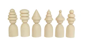 Funky Hat Peg Dolls