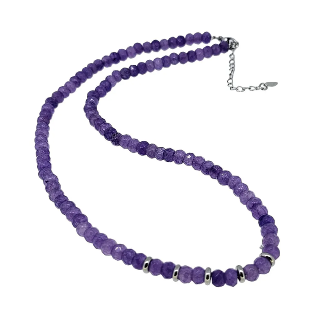Gemstone Beaded Necklace for Women and Girls | Handmade Beaded Healing Crystal Gemstone Necklace