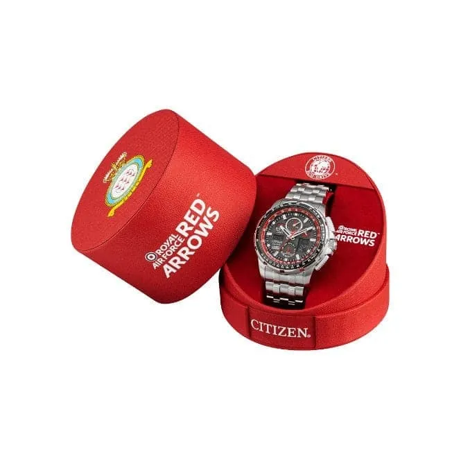 Gents Eco-Drive Red Arrow Strap Watch CA0080-03E