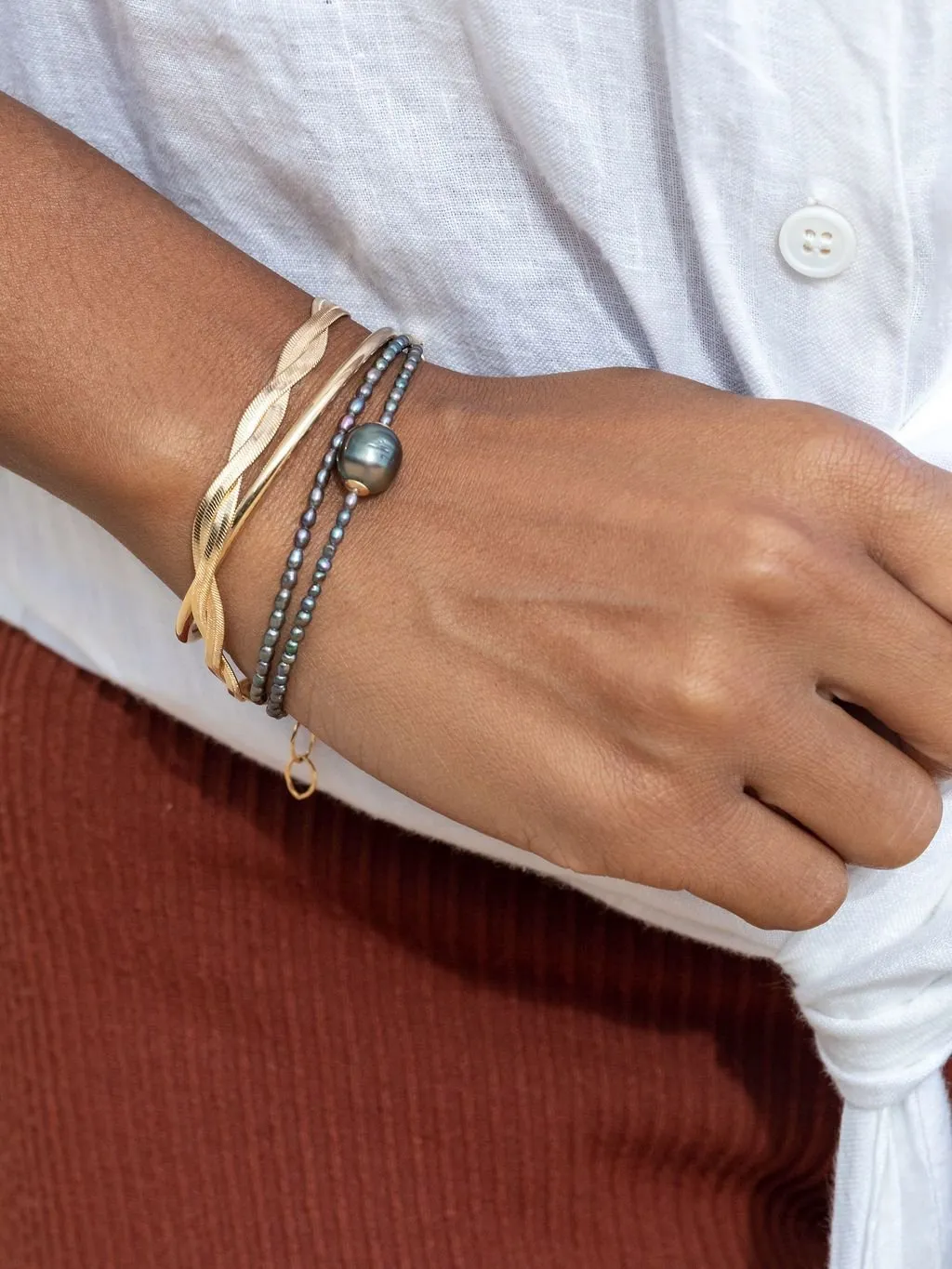Genuine Tahitian Pearl Bracelet - Kaimalie