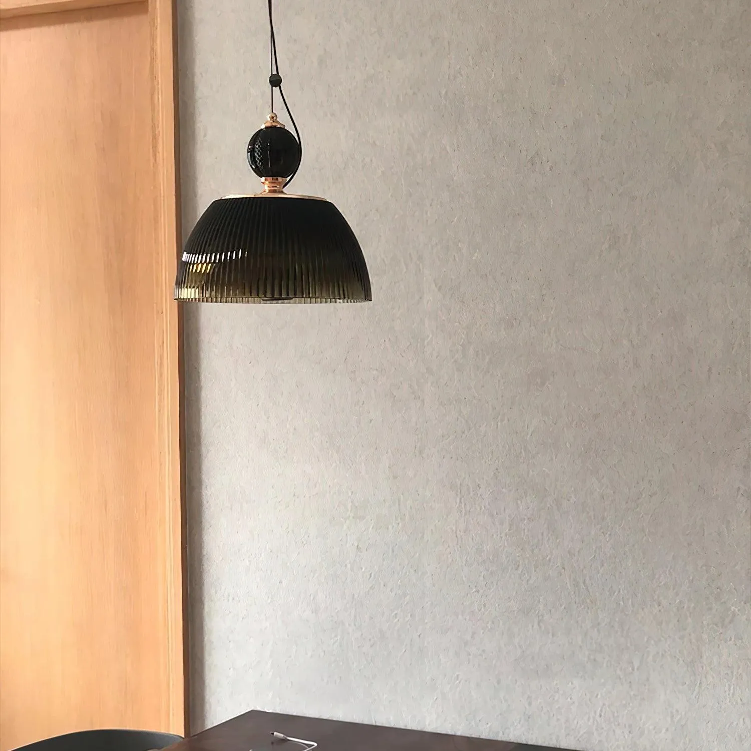 Green Glass Bowl Pendant Lamp