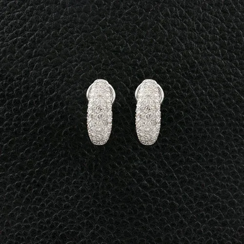 Half Dome Diamond Earrings
