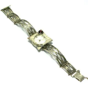 Hand Finished Silver Watch W2653