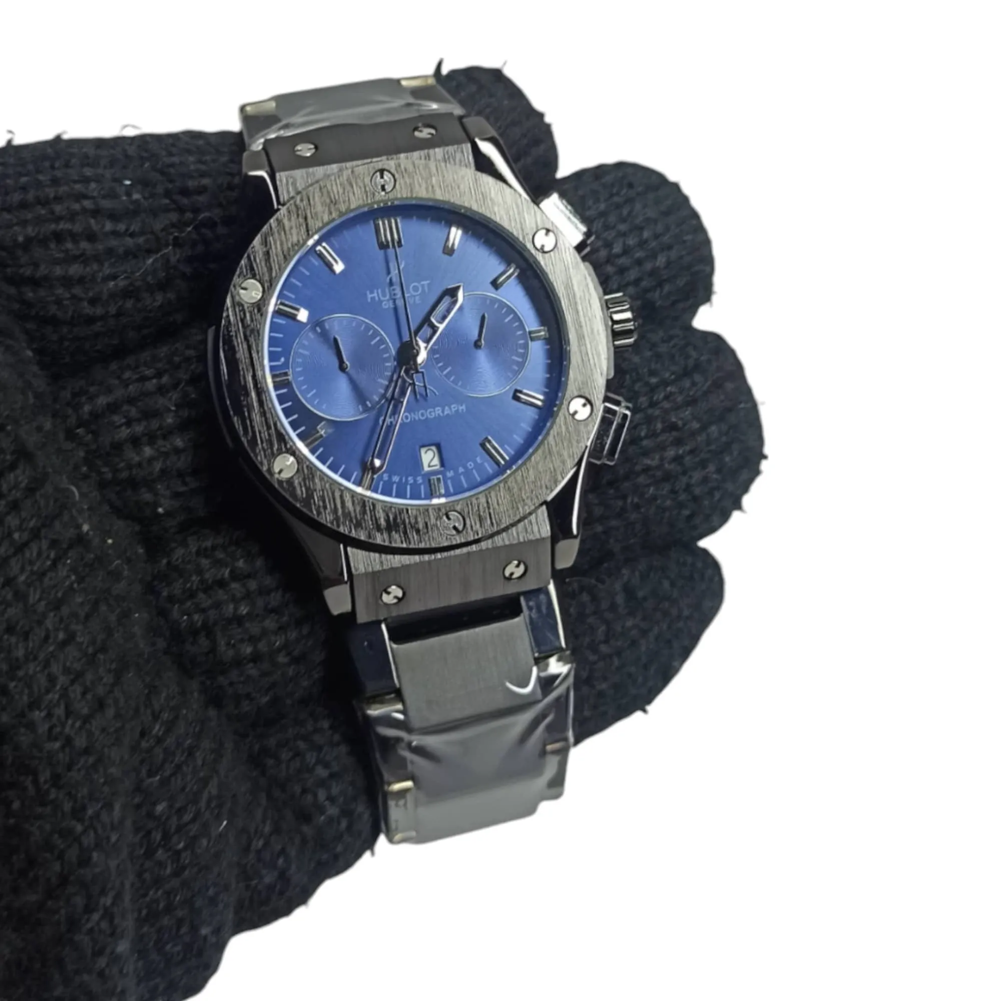 Hublot - High Quality – Chrono graph – Black/Blue – Men's Watch