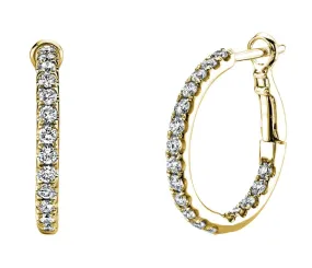 Inside-Out Diamond Hoops