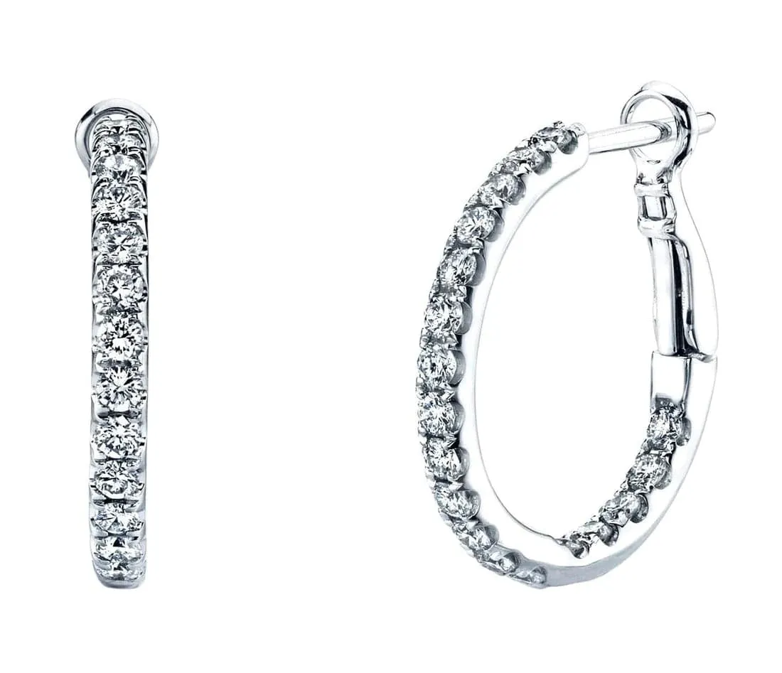Inside-Out Diamond Hoops