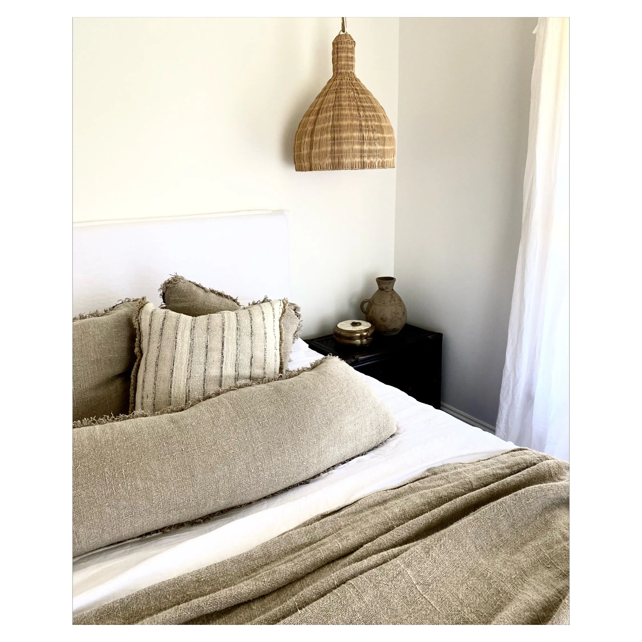 Keeya Rattan Beehive Pendant 60cm diam x 75cm h-Large