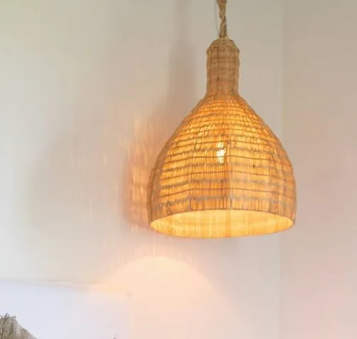 Keeya Rattan Beehive Pendant 60cm diam x 75cm h-Large